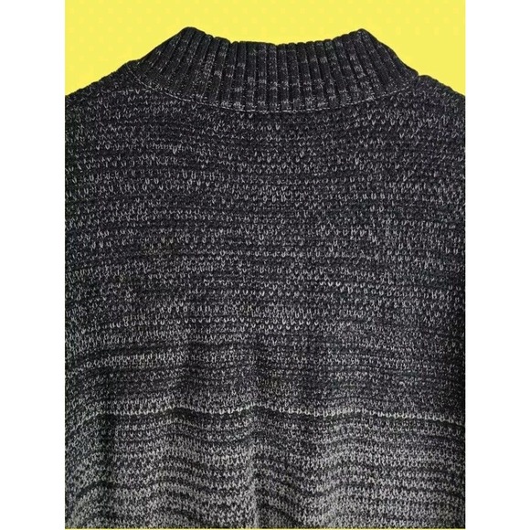 INC Concepts Men's Black/Gray Quarter-Zip Ombré Sweater Size L - Picture 5 of 7
